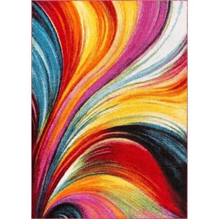 WELL WOVEN Well Woven VI41-7 Pleasure Modern Bright Rug; Multicolor - 7 ft. 10 in. x 9 ft. 10 in. VI41-7